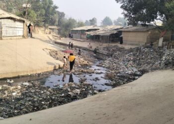 Rohingya Refugee Camp Struggles with Severe Waste Crisis as Streams Fill with Garbage