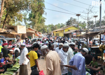 Overloaded Brick Truck Overturns Near Rohingya Camp: No Casualties, But Safety Concerns Mount