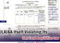 ULA/AA Itself Violating Its Own Land Acquisition Law